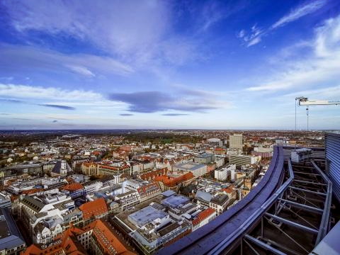 Leipzig von oben Foto © Michael Tauscher