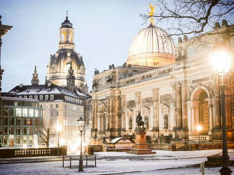 Dresden im Winter Foto © Michael R.Hennig