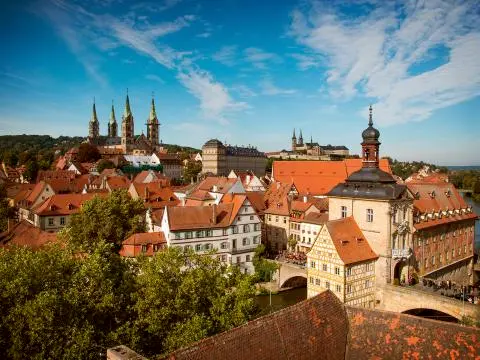 Bamberg Blick über Altstadt Foto © Bamberger Tourismus