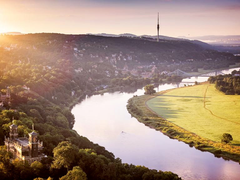 Sächsische Schweiz - Blick auf die Elbe Foto © DDpix